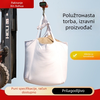 Kontejner vreća, PP tkanina, prilagodljivo na zahtjev, debljina po zahtjevu, nosivost po zahtjevu, može nositi plastiku, cement, hranu za životinje, abrazivne materijale.