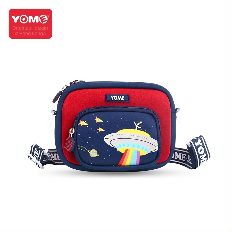 Dječja crossbody torba – Unisex platnena torba s prozračnom podstavom za vrtić