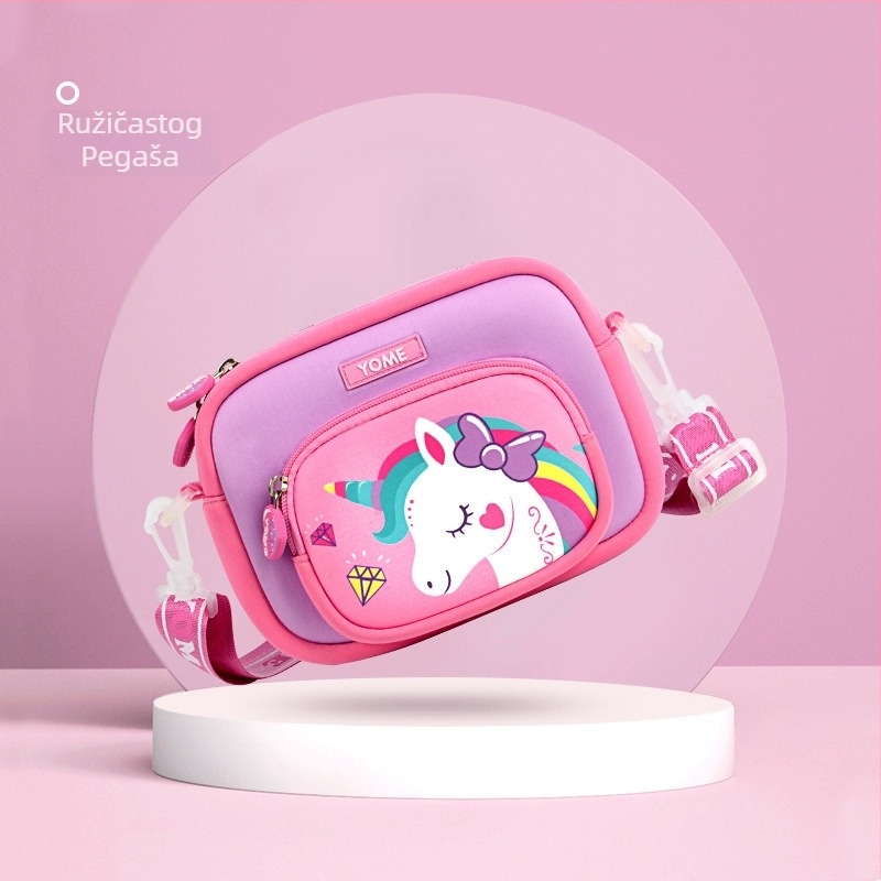 Dječja crossbody torba – Unisex platnena torba s prozračnom podstavom za vrtić