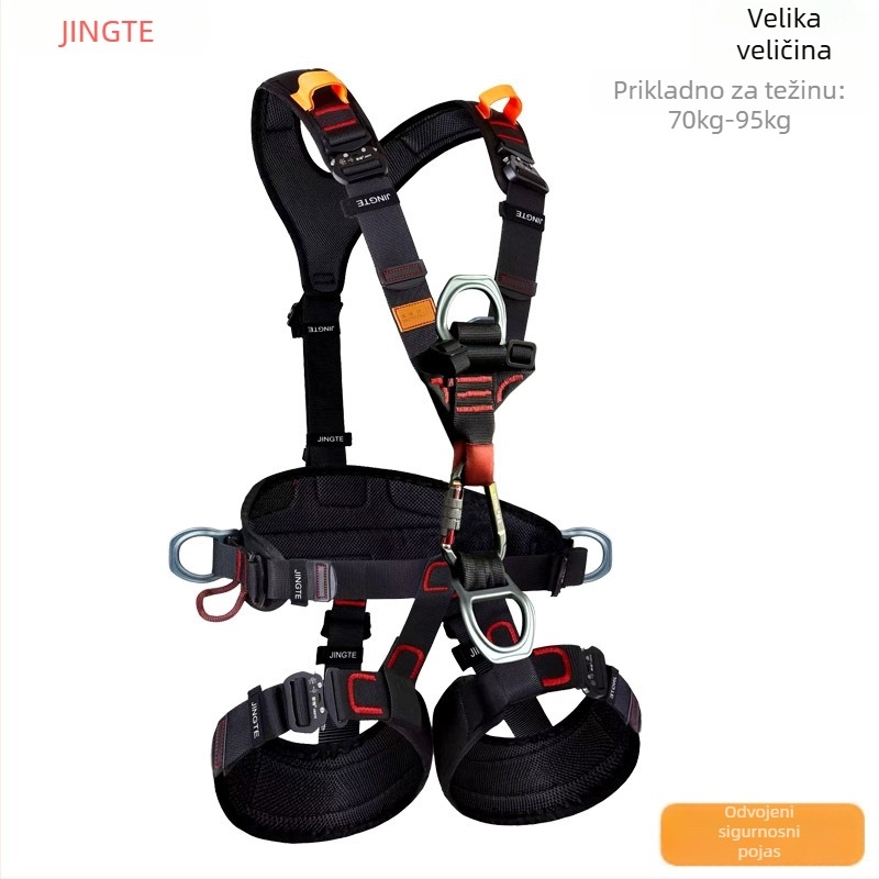 Jingte petočlani sigurnosni pojas za rad na visini, alpinizam i spašavanje, lagana konstrukcija