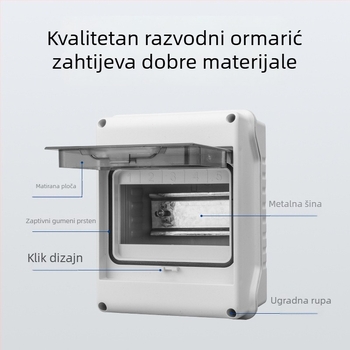 HT-5 vodootporna vanjska kutija za distribuciju, serija FSPDX, kućište ABS/PC, IP65, petlje 3/5/8/12/18