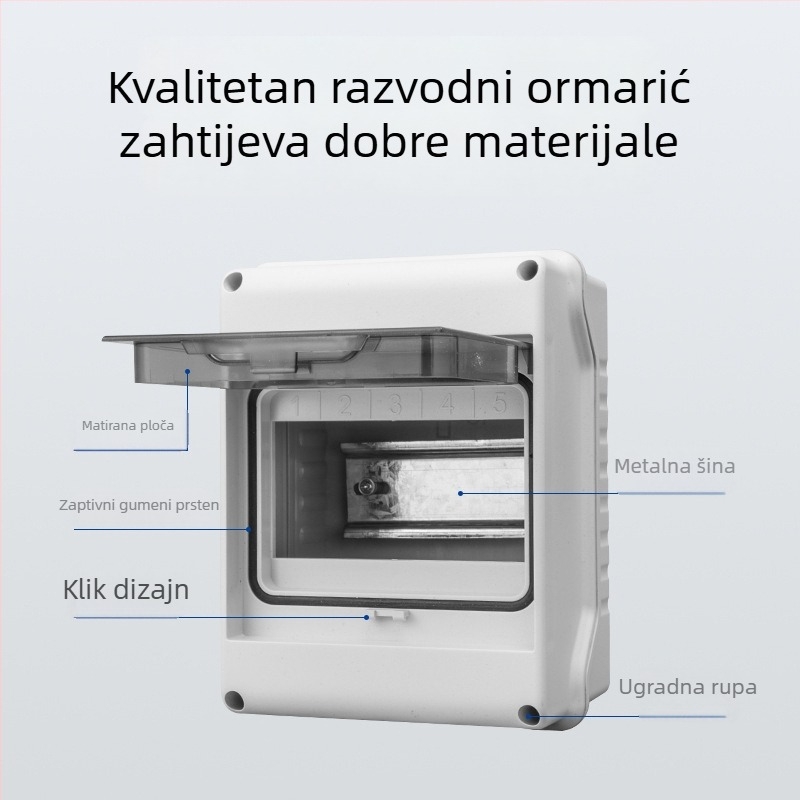 HT-5 vodootporna vanjska kutija za distribuciju, serija FSPDX, kućište ABS/PC, IP65, petlje 3/5/8/12/18