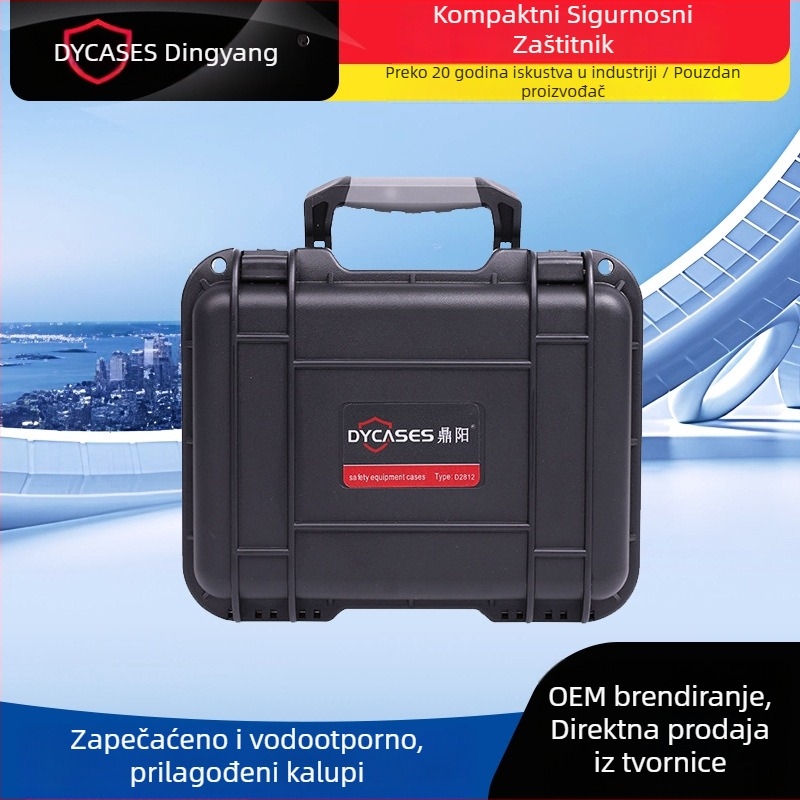 Dingyang D2812 Prijenosni kovčeg za alate i opremu, vodootporan plastični kufer, nosivost 100 kg