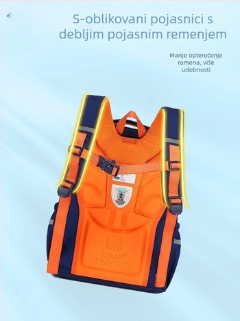 Unisex školski ruksak za učenike 5. i 6. razreda, zaštita kralježnice, lagan, vodootporan, velika zapremina, udobne naramenice