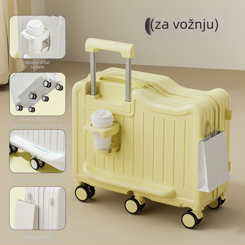 Novi dječji putni kovčeg, unisex, praktični sjedala kolica s 6 kotača, zaključavanje na šifru, obiteljski set