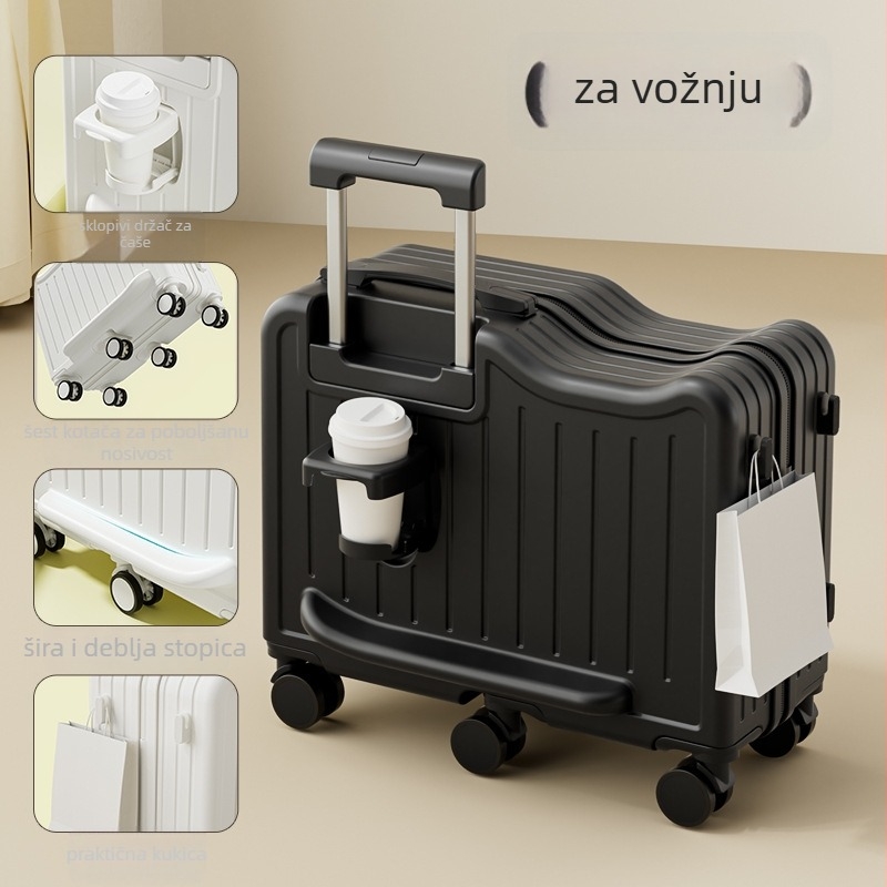 Novi dječji putni kovčeg, unisex, praktični sjedala kolica s 6 kotača, zaključavanje na šifru, obiteljski set