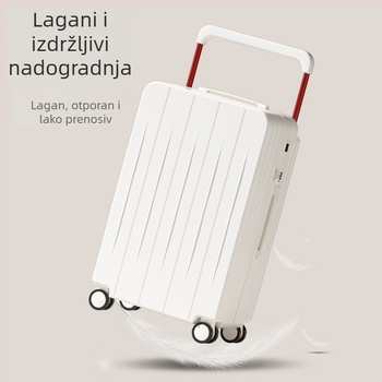Putni kofer velike kapacitete, multifunkcionalni dizajn, USB priključak, zatvaranje na zip s kombinacijskim zaključavanjem, ABS+PC, unisex, model 2025, okretna kolica.