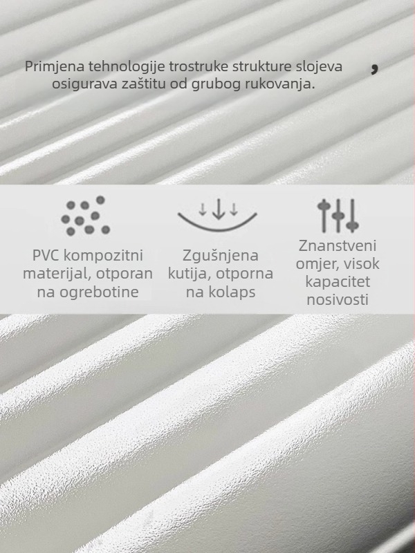 Putni kovčeg od PC materijala, ultralak, protiv krađe, zatvaranje na zip, univerzalni kotači