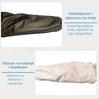 Xin Minghao PU zaštitni rukav za industrijsku kuhinju, vodootporan i otporan na ulje, ekstra velika, za preradu hrane u tvornici, težina 1000