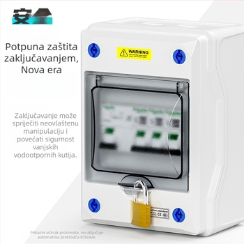 Vanjska vodootporna kutija za distribuciju za punjenje EV, IP66, sklopovi 5/8/12/18/24, površinska montaža, ABS kućište s PC poklopcem