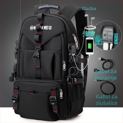 Muški ruksak za putovanja, kapacitet 36–55 L, Oxford tkanina, vodootporan, zaštita od krađe, pogodan za 17-inčni laptop