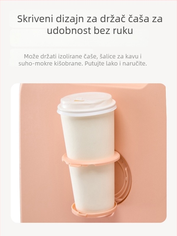 Putni kofer – Unisex, ABS+PC kućište, Otvaranje na zip, Zaključavanje s lozinkom, Univerzalni kotači
