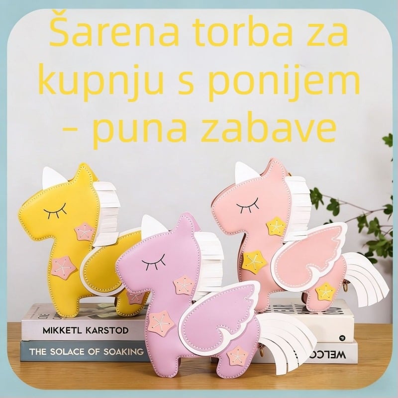 DIY komplet za izradu torbice s jednorogom za djecu – sladak crtani dizajn, ručno izrađena crossbody torba