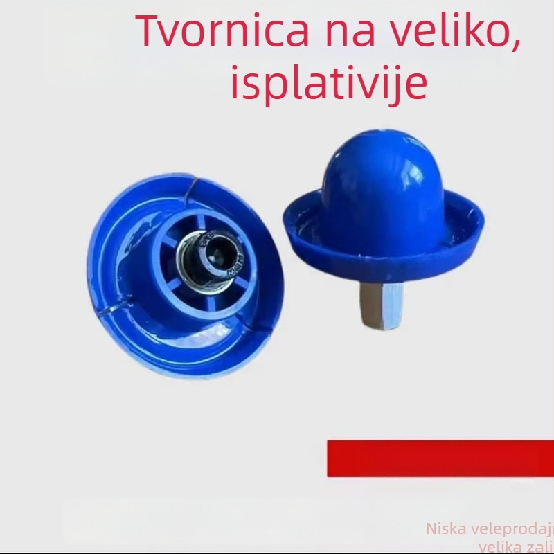 Pištolj za ljepilo s najlonskom glavom za potiskivanje, okretna pločica za potiskivanje, M8 navoj, glava s dvostrukim ležajem