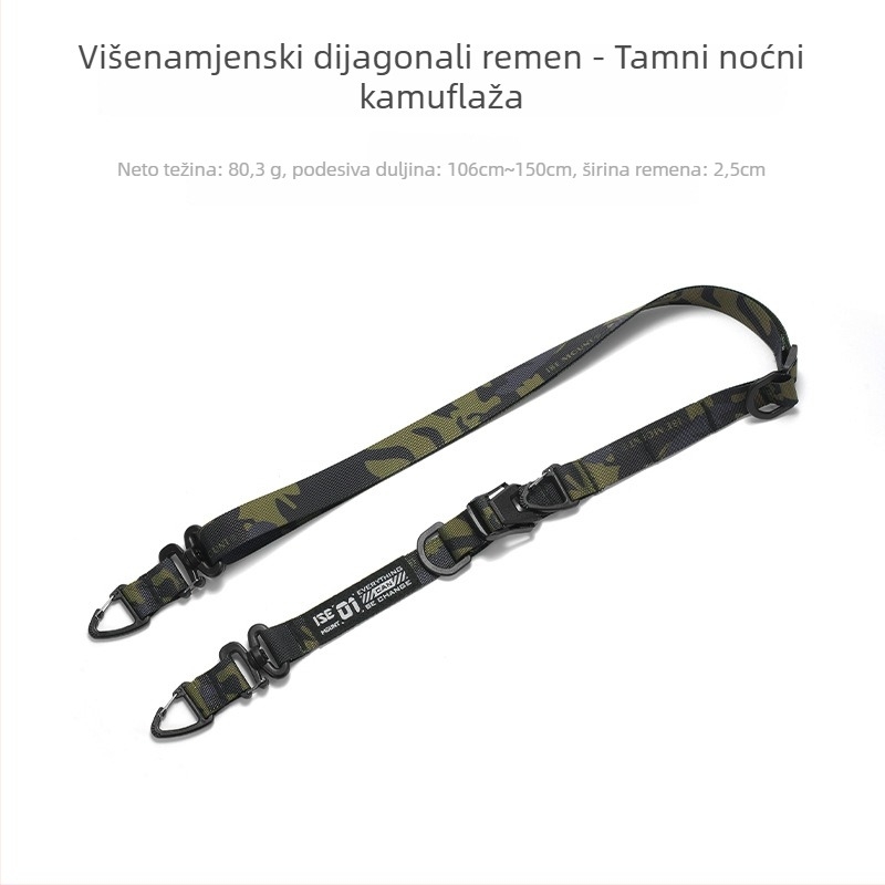Vanjski višefunkcionalni naramenjnik s prilagodljivom duljinom i proširivim crossbody kaišem | Brand ISE MOUNT