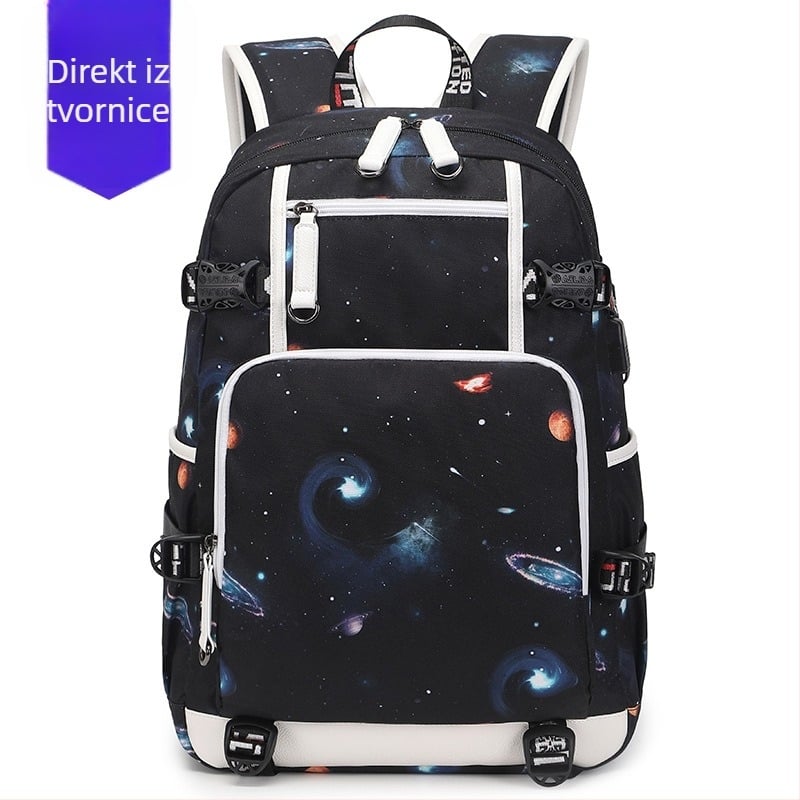 Muški školski ruksak 2026 novi model s cvjetnim printom, Oxford tkanina, 20-35 L, model 6101-8, ulični stil