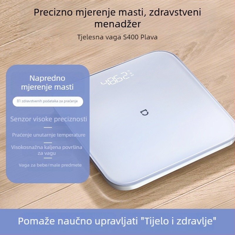 Benbo vaga tjelesne mase i masnoće — pametna, precizna digitalna vaga za kućnu upotrebu, model 2026