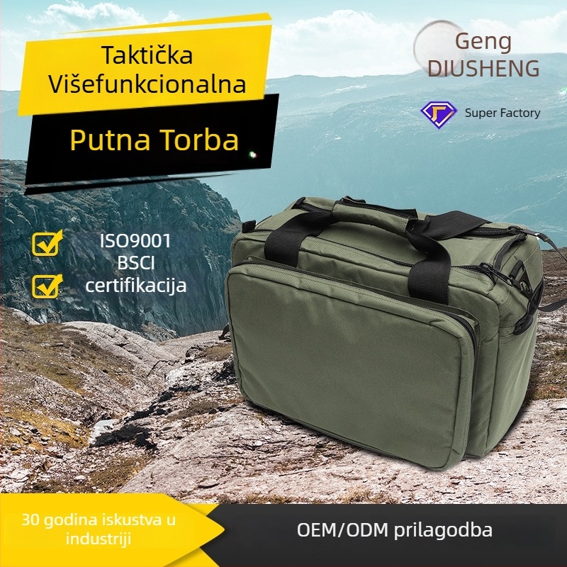 Planinarska putna torba, višenamjenska za planinarenje, kampiranje i vožnju bicikla, maskirani dezen, poliester, prozračna, lagana, otporna na habanje, proširivi kapacitet, zaštita leđa