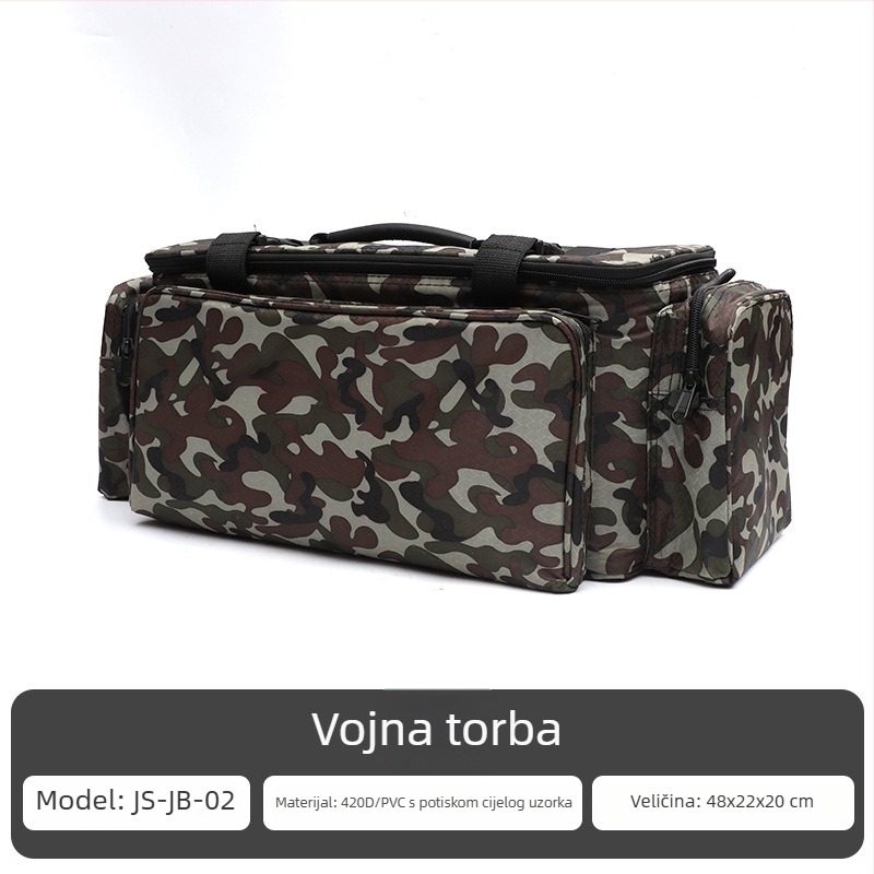 Planinarska putna torba, višenamjenska za planinarenje, kampiranje i vožnju bicikla, maskirani dezen, poliester, prozračna, lagana, otporna na habanje, proširivi kapacitet, zaštita leđa