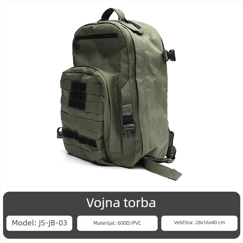 Planinarska putna torba, višenamjenska za planinarenje, kampiranje i vožnju bicikla, maskirani dezen, poliester, prozračna, lagana, otporna na habanje, proširivi kapacitet, zaštita leđa