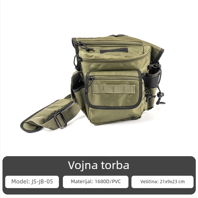 Planinarska putna torba, višenamjenska za planinarenje, kampiranje i vožnju bicikla, maskirani dezen, poliester, prozračna, lagana, otporna na habanje, proširivi kapacitet, zaštita leđa