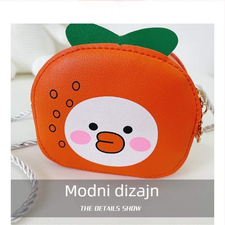 Djeca crossbody torbica s voćnim motivom - sintetička koža, vodootporna, zaštita od krađe, lagana konstrukcija