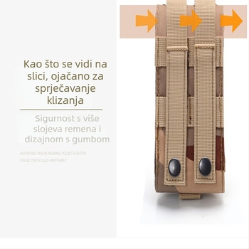 Nylon torbica za mobilni telefon na pojasu, prozračna, vodootporna, ultralak, s podstavom, ispis logotipa i skrivena kopča
