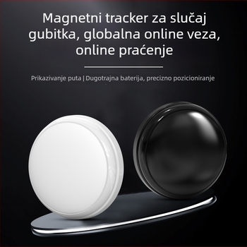 Lokalizator s integriranim jakim magnetom za automobile, bicikle i vrijedne predmete – anti‑loss, AirTag-stil, GPS točnost 10 m, trajanje baterije 365 dana, vodootporan, model C1, Bluetooth
