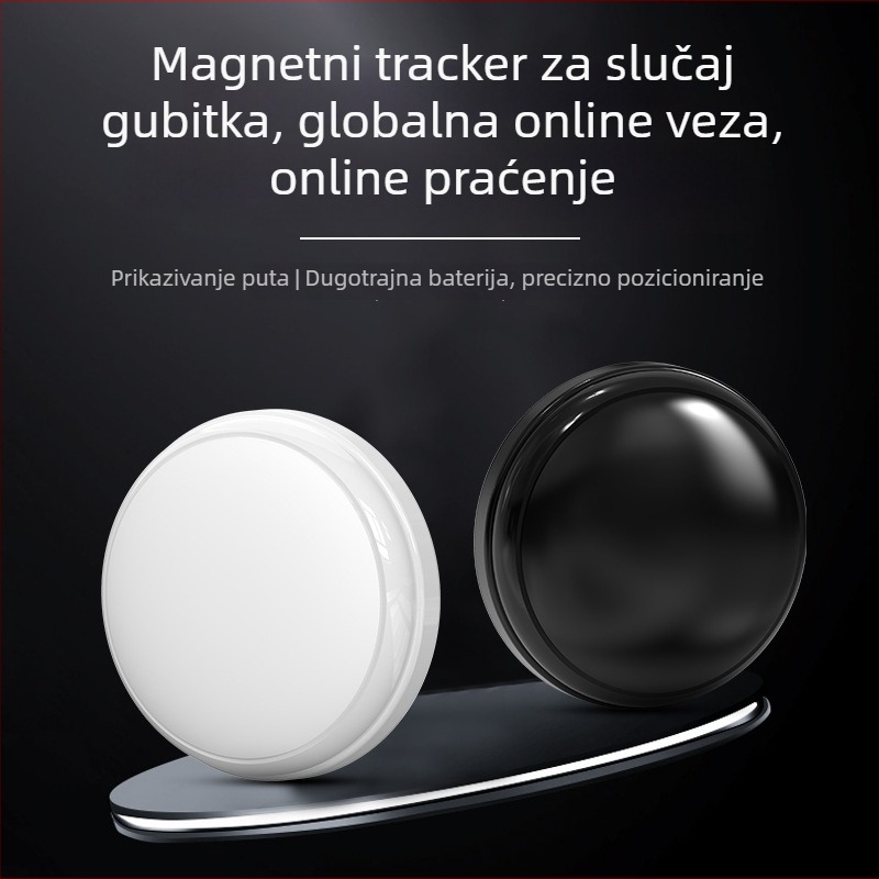 Lokalizator s integriranim jakim magnetom za automobile, bicikle i vrijedne predmete – anti‑loss, AirTag-stil, GPS točnost 10 m, trajanje baterije 365 dana, vodootporan, model C1, Bluetooth