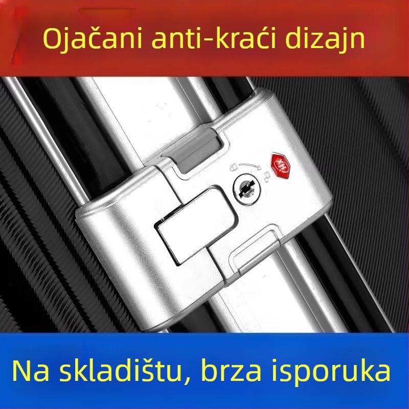 Dodatak bravi za kofer s ključem – ABS materijal, prednje otvaranje, dodaci za torbe, proljeće 2024