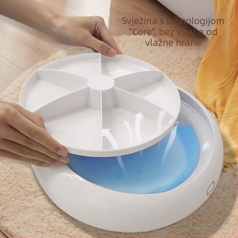 JUNGU šestero-komponentni automatski hranilnik za mokru hranu kućnih ljubimaca, Bluetooth upravljanje putem aplikacije, odvojiv, težina 1580 g