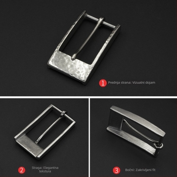 Cb-čelična serija kopči za pojas - prilagodljiva, kopča s čistim bakrom, za muške i ženske pojaseve