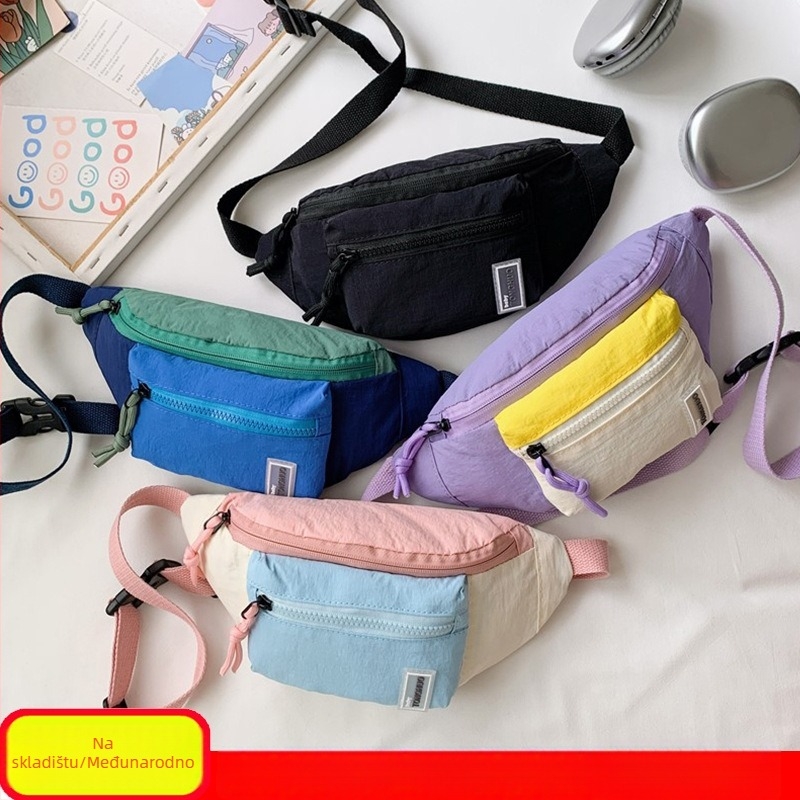 Dječja torbica od nejlona za prsa i pojas, ultra lagana, unisex, ulični stil, za osnovnu školu, podstava poliester