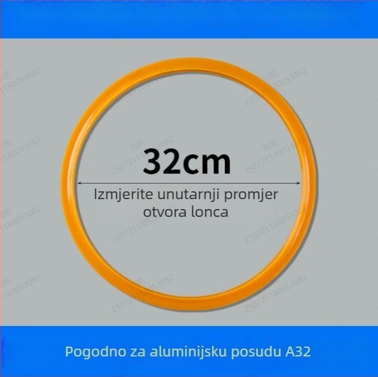 Debljeni brtveni prsten za lonac pod pritiskom, gumeni i kožni prsten, model 985, pribor za tlak lonca