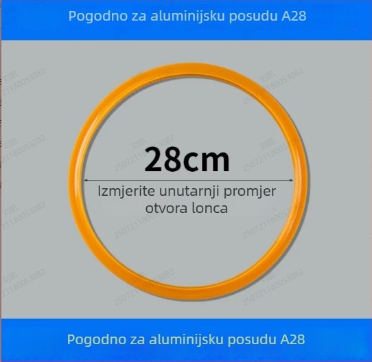 Debljeni brtveni prsten za lonac pod pritiskom, gumeni i kožni prsten, model 985, pribor za tlak lonca