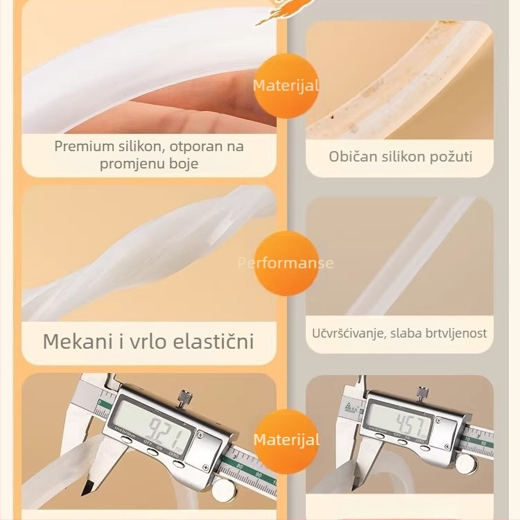 Debljeni brtveni prsten za lonac pod pritiskom, gumeni i kožni prsten, model 985, pribor za tlak lonca