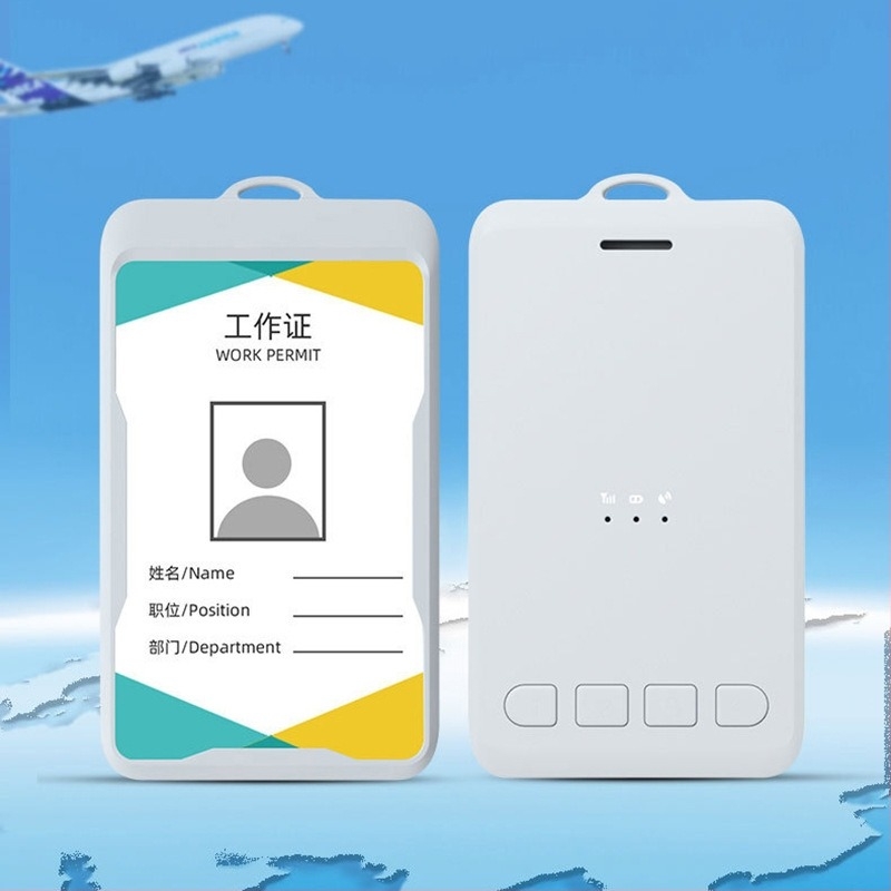 Inteligentna elektronička radna iskaznica s GPS/Beidou lokatorom, model T808, točnost GPS 5–15 m, alarmi SOS, Mobilno i Ograde, dimenzije 101×60×11 mm, baterija 1500 mAh