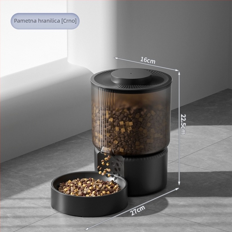 Pametna hranilica za kućne ljubimce 3L, daljinsko upravljanje putem mobilne aplikacije za mačke i pse, vremensko doziranje, odvojivi dizajn