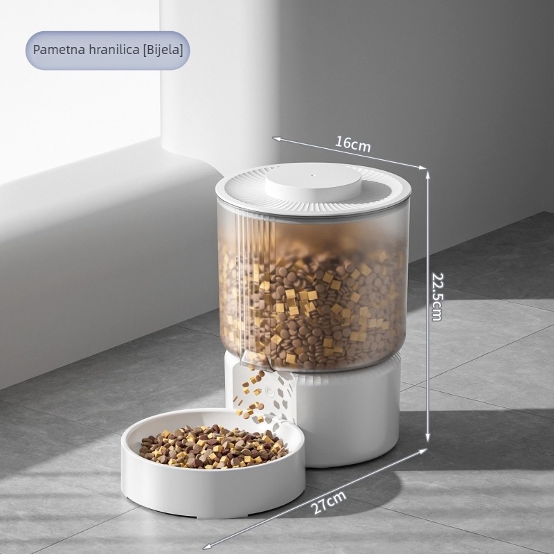 Pametna hranilica za kućne ljubimce 3L, daljinsko upravljanje putem mobilne aplikacije za mačke i pse, vremensko doziranje, odvojivi dizajn