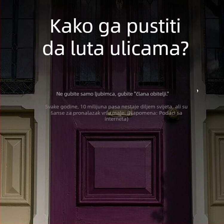 Lokator za kućne ljubimce - Narukvica za praćenje, Model F2, Bluetooth 5.0, Baterija 240, Težina 9,7 g, Kompatibilno s Androidom i iOS