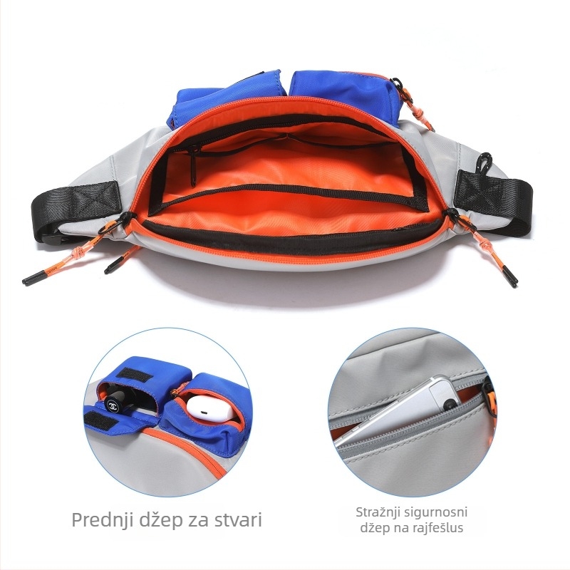 Tangcool Muška prsna torba — Ulični stil, Oxford platno, Prozračna i vodootporna, Poliester podstava