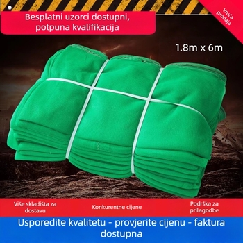 Vatrootporna sigurnosna mreža za gradilište s gusto vertikalnom mrežom za skelu – otporna na prašinu; Podrijetlo: Linyi, Shandong