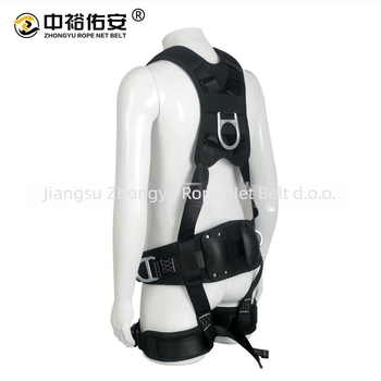 Petopojasni sigurnosni pojas za rad na visini u industriji vjetroenergije – pojas od poliestera/legiranog čelika, sigurnosna užad od najlona, Zhongyu you'an
