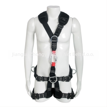 Petopojasni sigurnosni pojas za rad na visini u industriji vjetroenergije – pojas od poliestera/legiranog čelika, sigurnosna užad od najlona, Zhongyu you'an