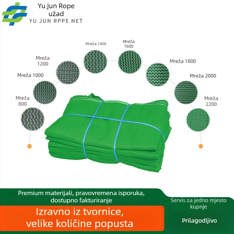 Građevinska zaštitna mreža – polietilen, protupožarna, gusta mreža, za vanjsku skelu