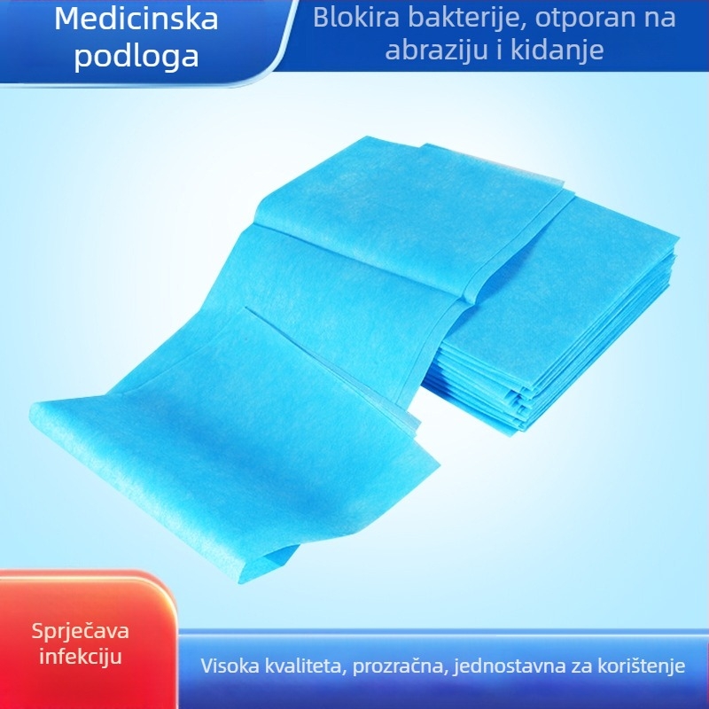 Jednokratna podloga za njegu tijekom trudnoće i ginekološku njegu, vodootporna izolacijska podloga za postoperativni pregled s netkanim navlakom za krevet