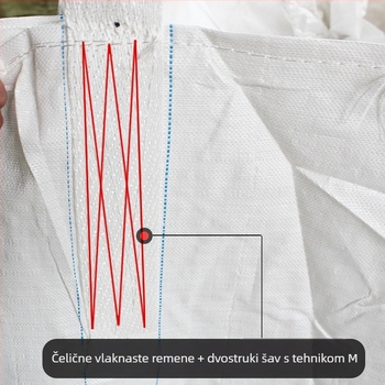 PP plastična tkanina vrećica za ekspresni prijenos, nosivost 1–50 t, bez ispisa