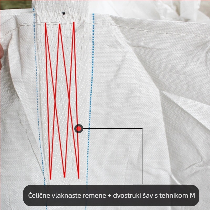 PP plastična tkanina vrećica za ekspresni prijenos, nosivost 1–50 t, bez ispisa