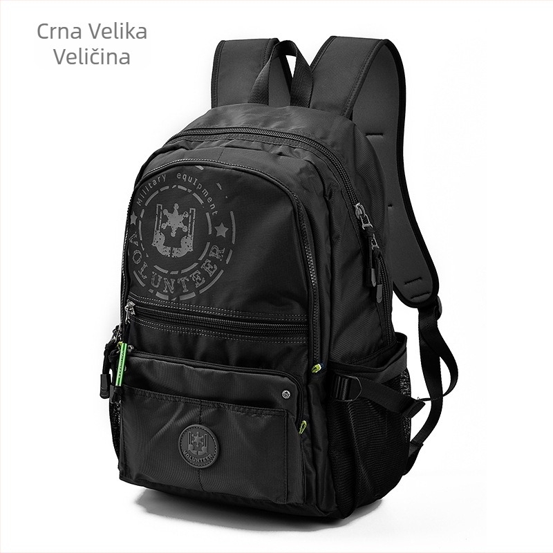 Muški putni ruksak, 20–35L, Oxford platno, 14-inčni laptop, zakrivljeni naramenice, ulični stil