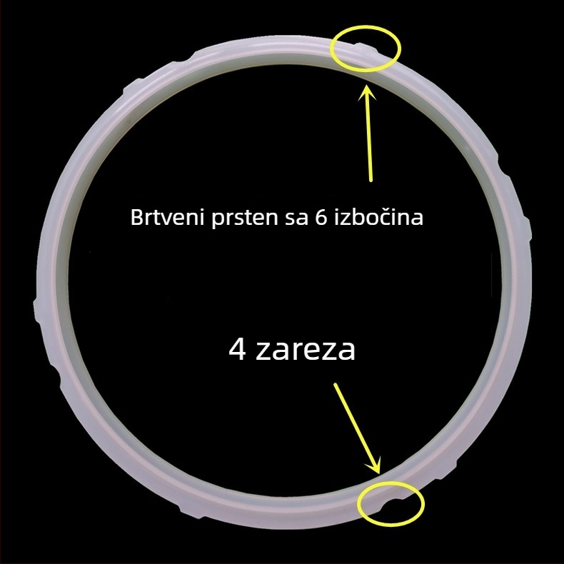 Gumeni brtvni prsten za električno tlak kuhalo 5L/6L – brtvilo poklopca, prehrambena klasa